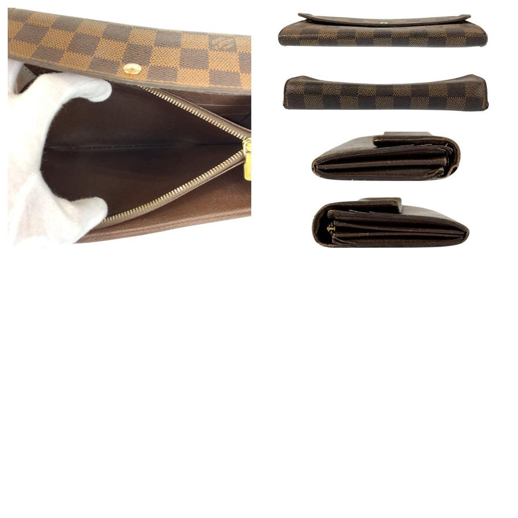 Louis Vuitton Damier Portefeuille Sarah Brown Long — view 9
