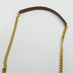 Celine Mago Chain Wallet Triomphe Canvas Beige Clutch — view 7