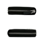 Prada Zip Around Wallet Black Silver Saffiano — view 3