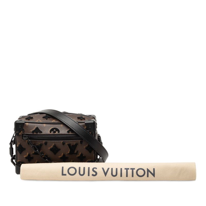 Louis Vuitton Monogram Taffeta Mini Soft Trunk Crossbody Chain Shoulder Bag — view 7