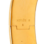 Hermes Enamel GM Location Cloisonne Gold White Multicolor Bracelet — view 6