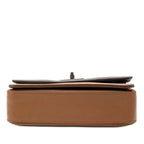 Prada Crossbody Bag Brown Gray Cuff Leather — view 3
