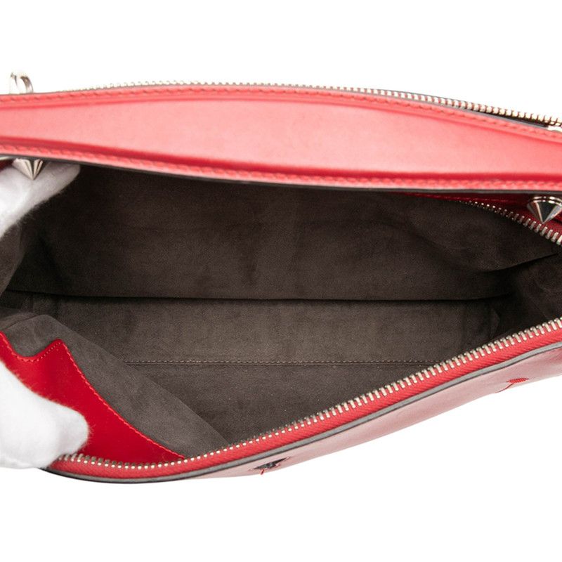 Fendi Shoulder Bag 2-Way Red Leather — view 4