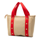 Louis Vuitton Cabas PM Tote Handbag Antigua Beige Canvas Leather — view 2