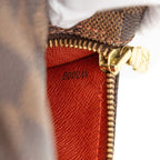 Louis Vuitton Damier Ebene Papillon Shoulder Bag Hand Brown Leather — view 6