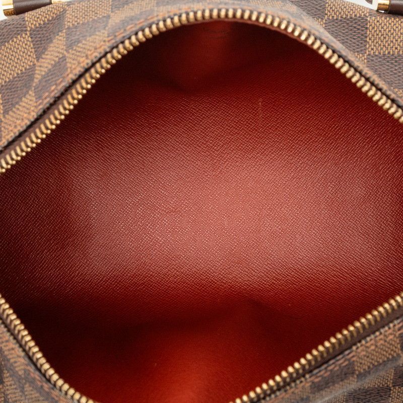 Louis Vuitton Damier Ebene Papillon Shoulder Bag Hand Brown Leather — view 4