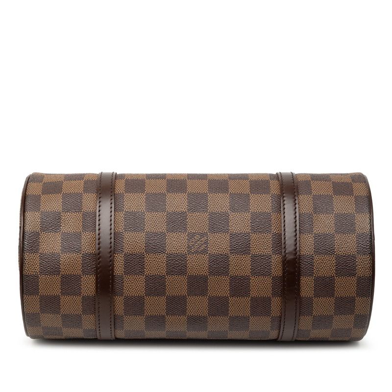 Louis Vuitton Damier Ebene Papillon Shoulder Bag Hand Brown Leather — view 3