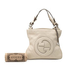 Gucci Blondie Small Tote Chain Shoulder Bag 2-Way Off White Leather — view 8