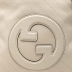 Gucci Blondie Small Tote Chain Shoulder Bag 2-Way Off White Leather — view 4
