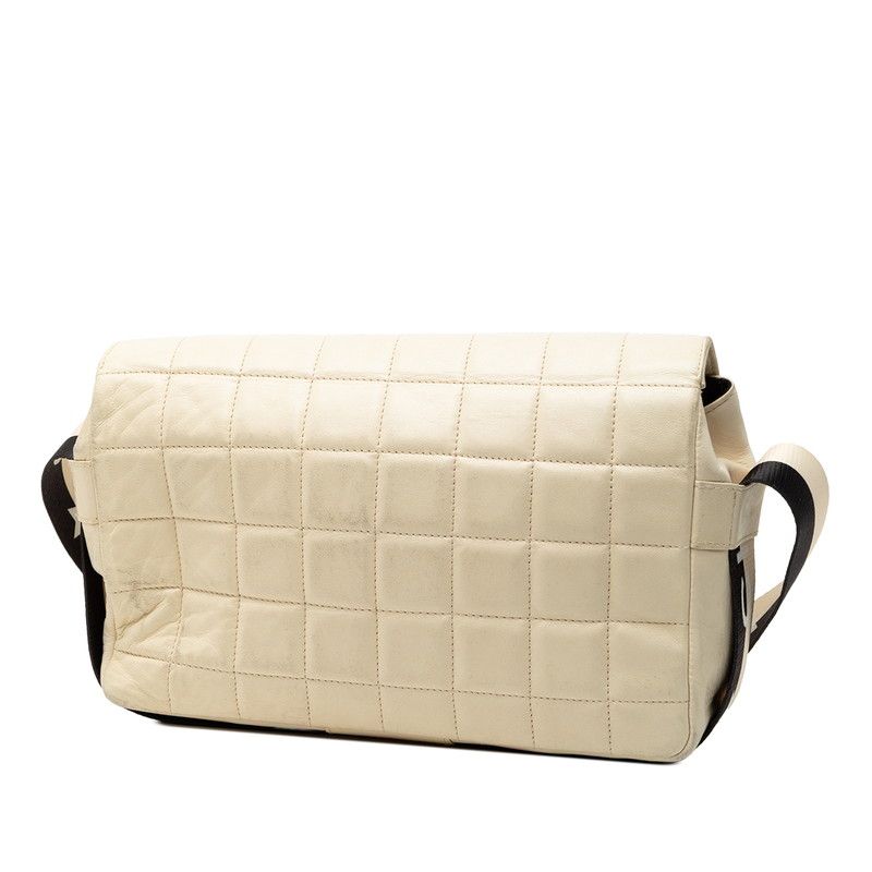 Chanel Chocoba Crossbody Bag Beige Black Leather — view 2