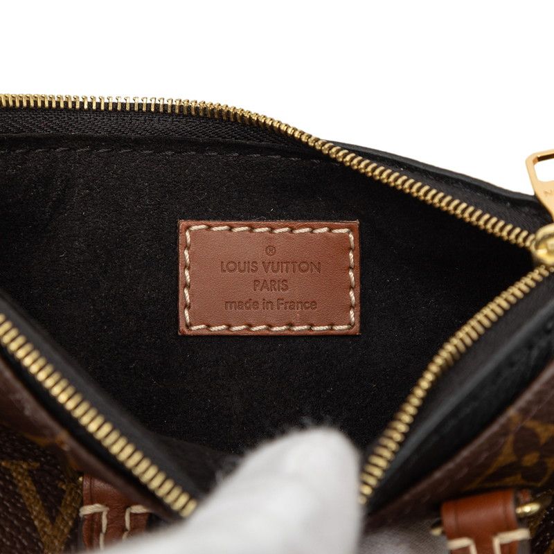 Louis Vuitton Monogram Nano Pallas Mini Shoulder Bag Brown Noir — view 5
