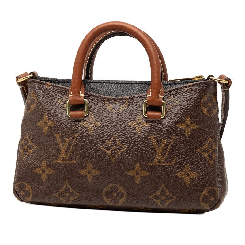 Louis Vuitton Monogram Nano Pallas Mini Shoulder Bag Brown Noir — view 2