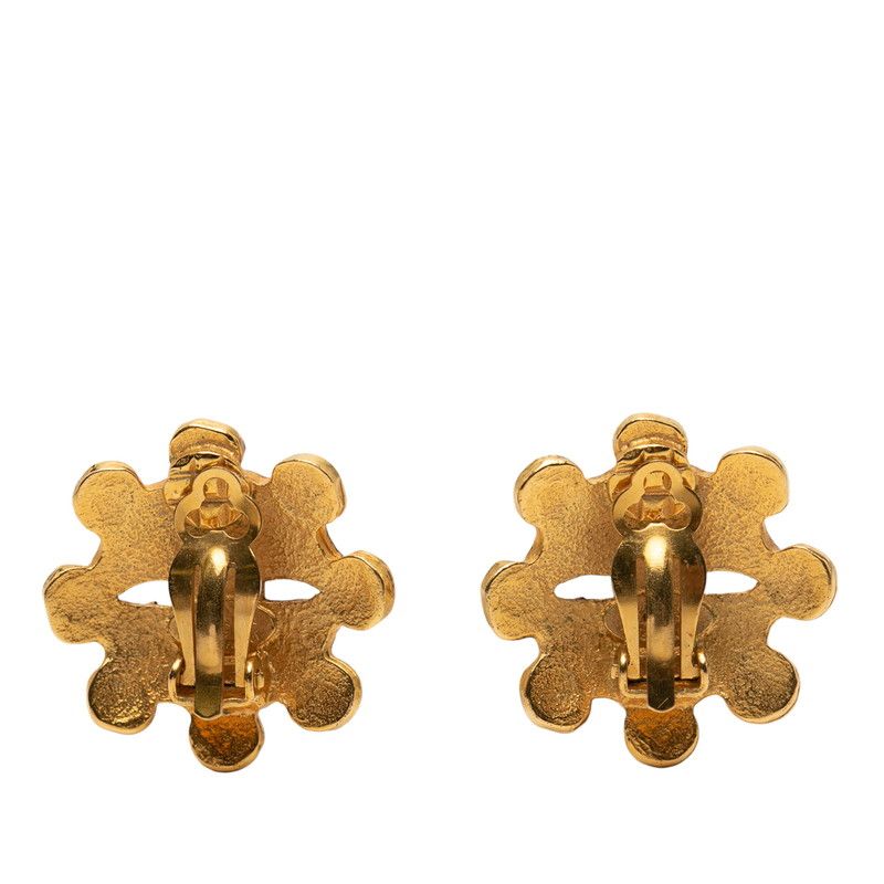 Chanel Coco Mark Vintage Gold Plated Earrings — view 2