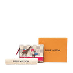 Louis Vuitton Damier Azur Portefeuille Victorine White Multicolor — view 8