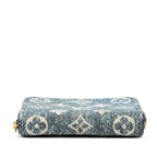 Louis Vuitton Monogram Jacquard Denim Zippy Coin Purse Marine Blue — view 3