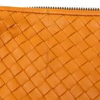 Bottega Veneta Intrecciato Crossbody Bag Orange Leather — view 4