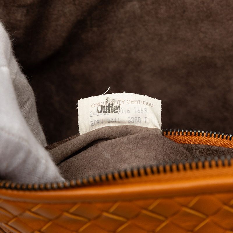 Bottega Veneta Intrecciato Crossbody Bag Orange Leather — view 7