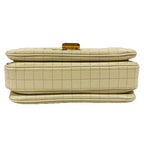 Celine C Medium Chain Shoulder Bag 2-Way Quilted Calfskin Beige — view 5