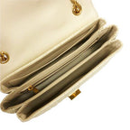 Celine C Medium Chain Shoulder Bag 2-Way Quilted Calfskin Beige — view 7