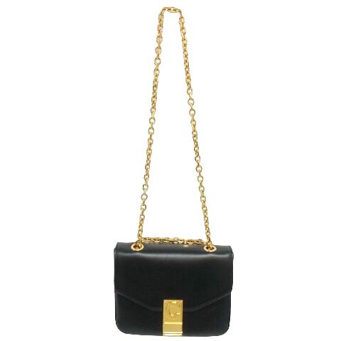 Celine C Small Chain Shoulder Bag 2-Way Calfskin Black — view 4