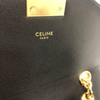 Celine C Small Chain Shoulder Bag 2-Way Calfskin Black — view 9