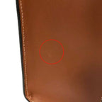 Celine Vertical Cabas Canvas & Calfskin Ochre Tan Brown Tote — view 9