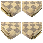 Louis Vuitton Damier Azur Zippy Wallet White Long — view 4