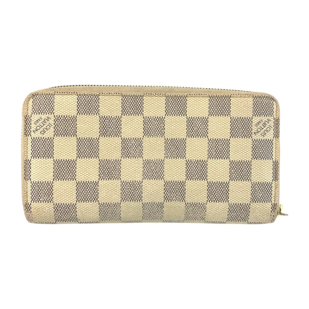 Louis Vuitton Damier Azur Zippy Wallet White Long — view 2