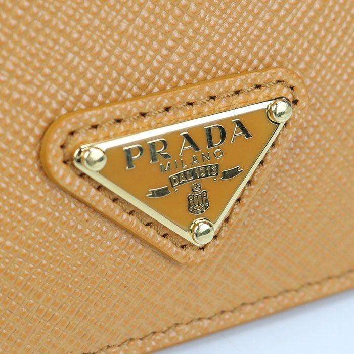 Prada Sapphire Triangle Card Case Calf Leather — view 3