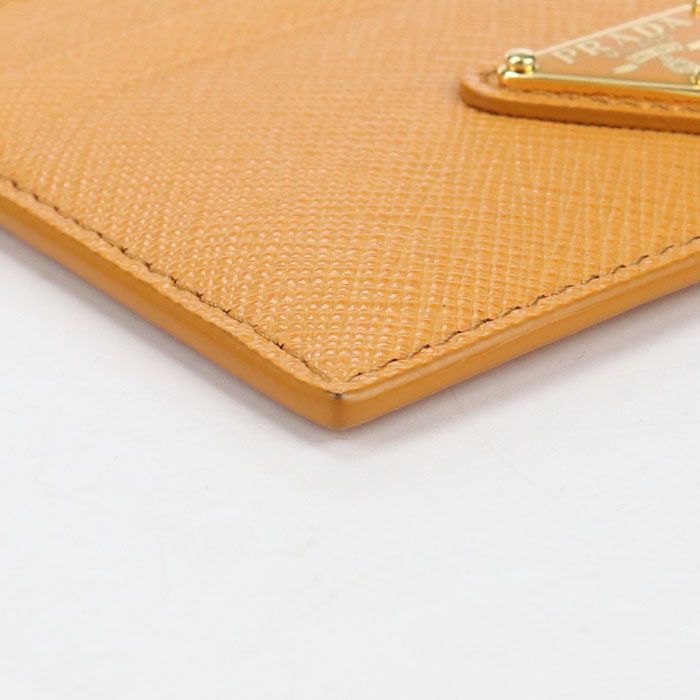 Prada Sapphire Triangle Card Case Calf Leather — view 6