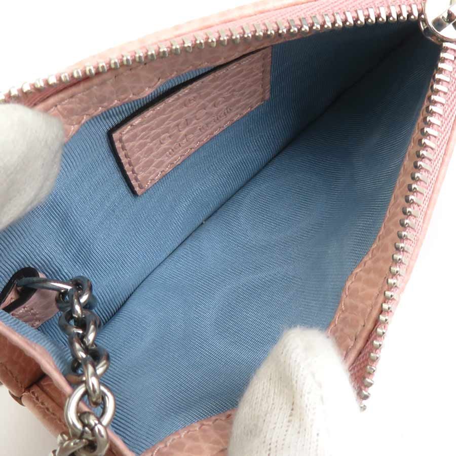 Gucci Coin Case Leather Pink — view 6