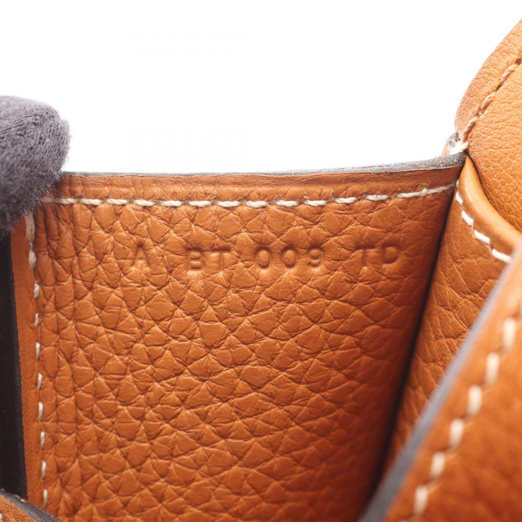 Hermes Handbag Halzan 31 Toffee Leather — view 5