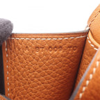 Hermes Handbag Halzan 31 Toffee Leather — view 5