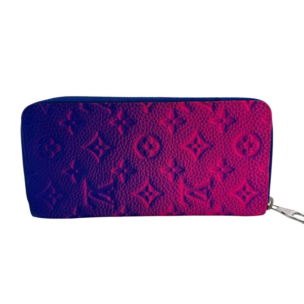 Louis Vuitton Round Zipper Zippy Wallet Vertical NM Long Blue — view 2