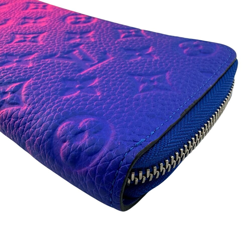 Louis Vuitton Round Zipper Zippy Wallet Vertical NM Long Blue — view 4
