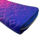 Louis Vuitton Round Zipper Zippy Wallet Vertical NM Long Blue — view 4