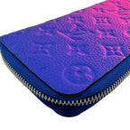 Louis Vuitton Round Zipper Zippy Wallet Vertical NM Long Blue — view 3