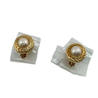 Christian Dior Round Shape Earrings Gold — view 2