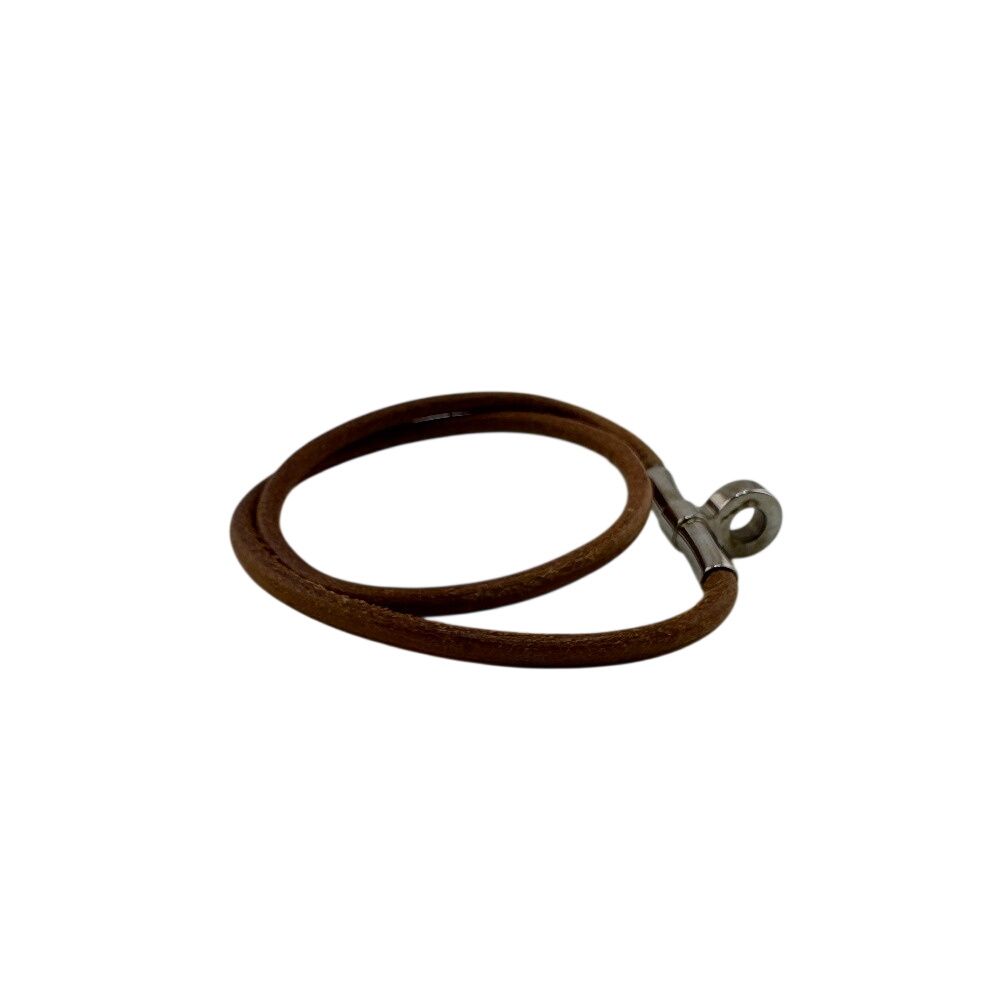 Hermes Bracelet Double Kelly Choker Brown — view 4