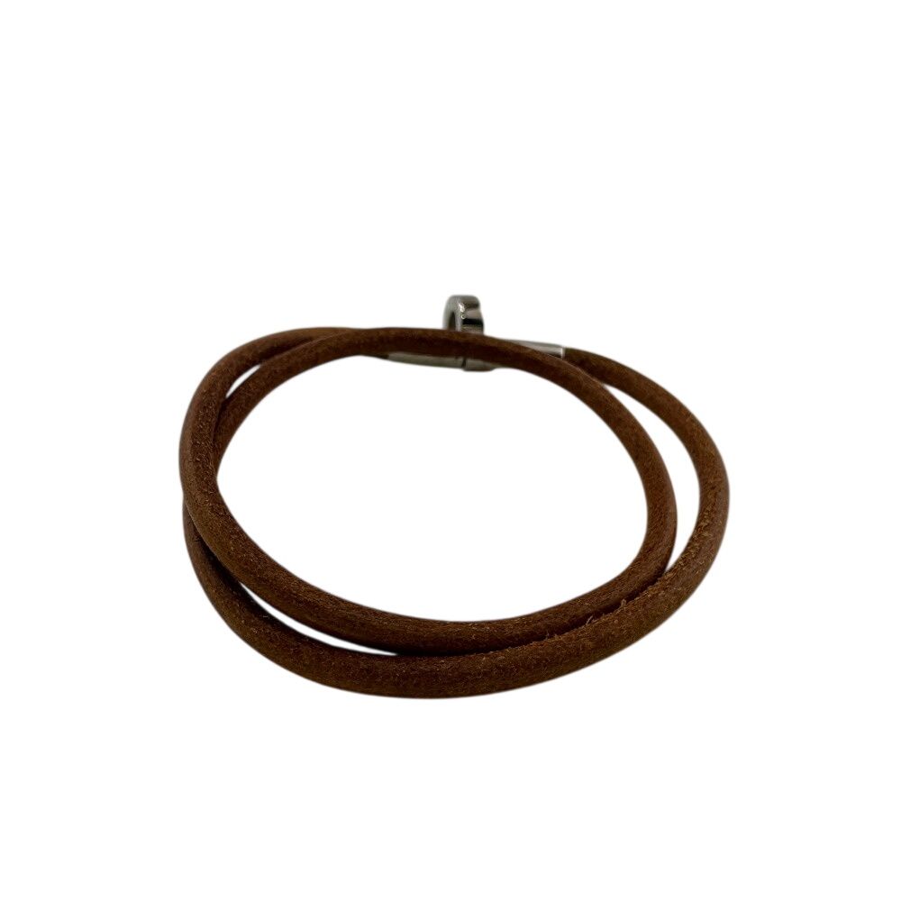 Hermes Bracelet Double Kelly Choker Brown — view 3