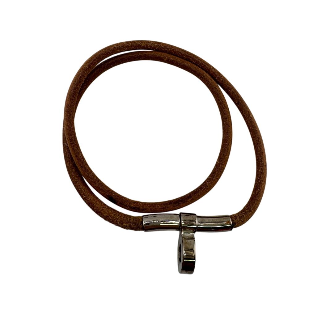 Hermes Bracelet Double Kelly Choker Brown — view 6