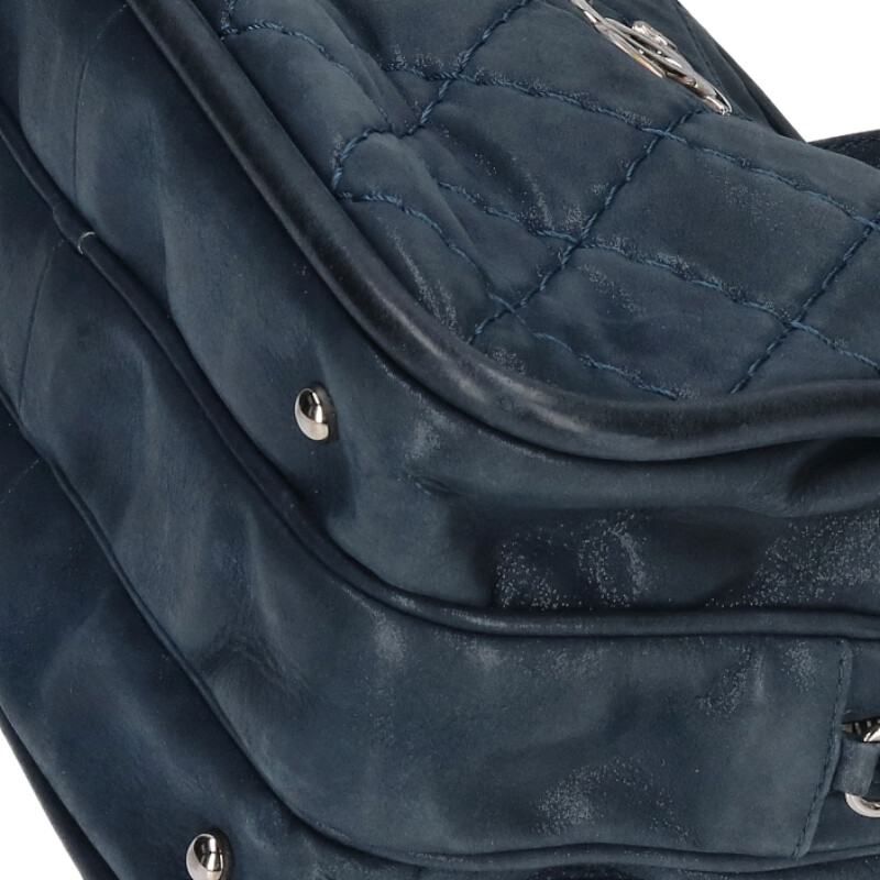Chanel Quilted Suede Leather Chain Shoulder Bag — view 5