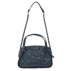 Chanel Quilted Suede Leather Chain Shoulder Bag — view 2