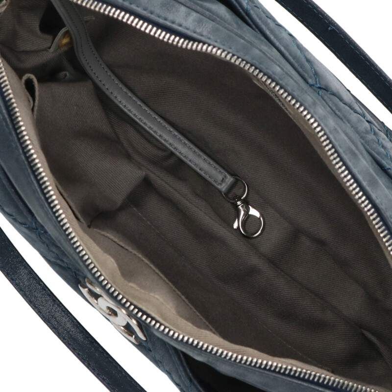 Chanel Quilted Suede Leather Chain Shoulder Bag — view 3