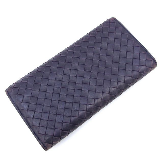 Bottega Veneta Long Wallet Leather Purple — view 8