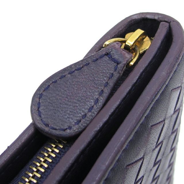 Bottega Veneta Long Wallet Leather Purple — view 7