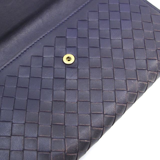 Bottega Veneta Long Wallet Leather Purple — view 6