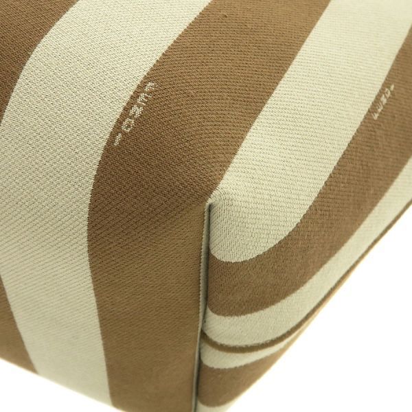 Fendi Roll Small Reversible Tote Pecan Stripe & FF — view 3