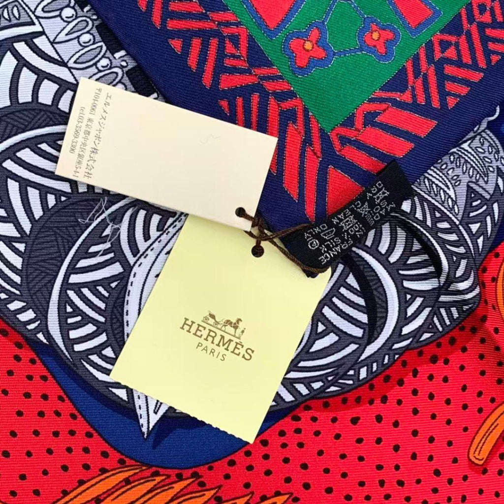 Hermes Carre 90 Large Scarf Silk Zenobie Reine de Palmyre Queen of Palmyra — view 8