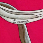 Hermes Carre 90 Scarf Silk Concours D'etriers Pink Box — view 8